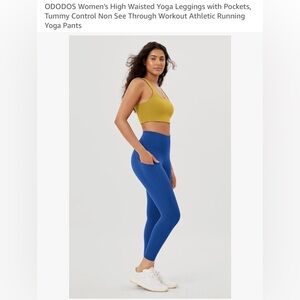 New Ododos leggings royal blue size S